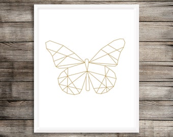 Geometric butterfly | Etsy