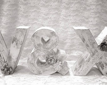 Letters for vintage wedding