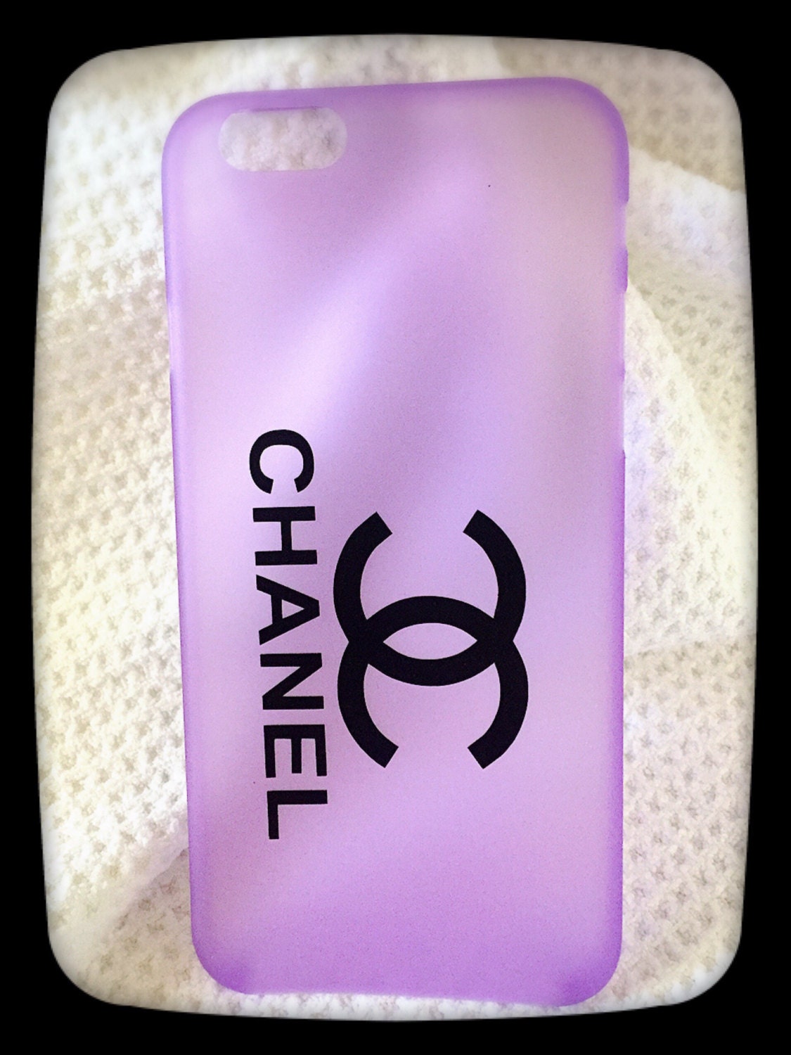 Chanel Inspired Iphone Case Lavender By ChanelinspiredStudio