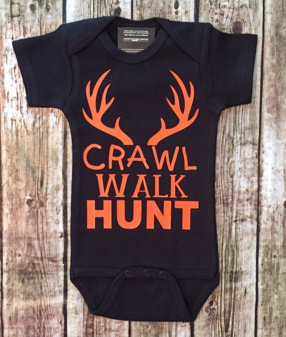 Crawl Walk Hunt Deer Bodysuits Deer Hunting by SimplyCoutureKids