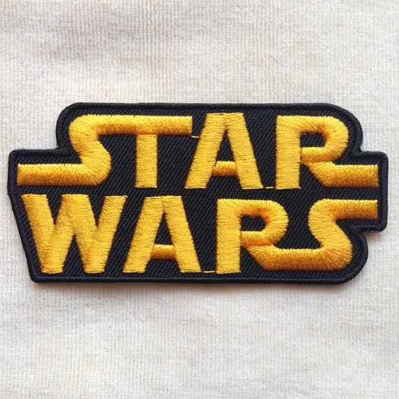 Starwars Logo Iron On Patch Yellow