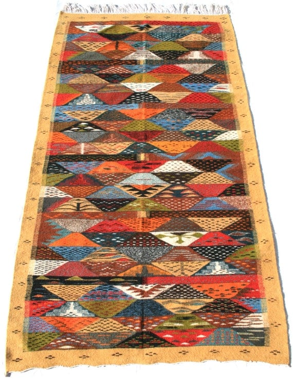 Boho Rug Runner Carpet Runner Rug Stair Runner Diamond by Zanafi