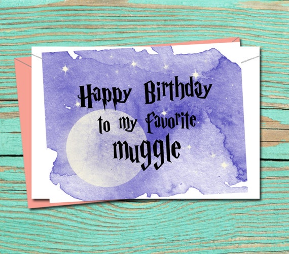 Harry Potter cumpleaños tarjeta cumpleaños para imprimir