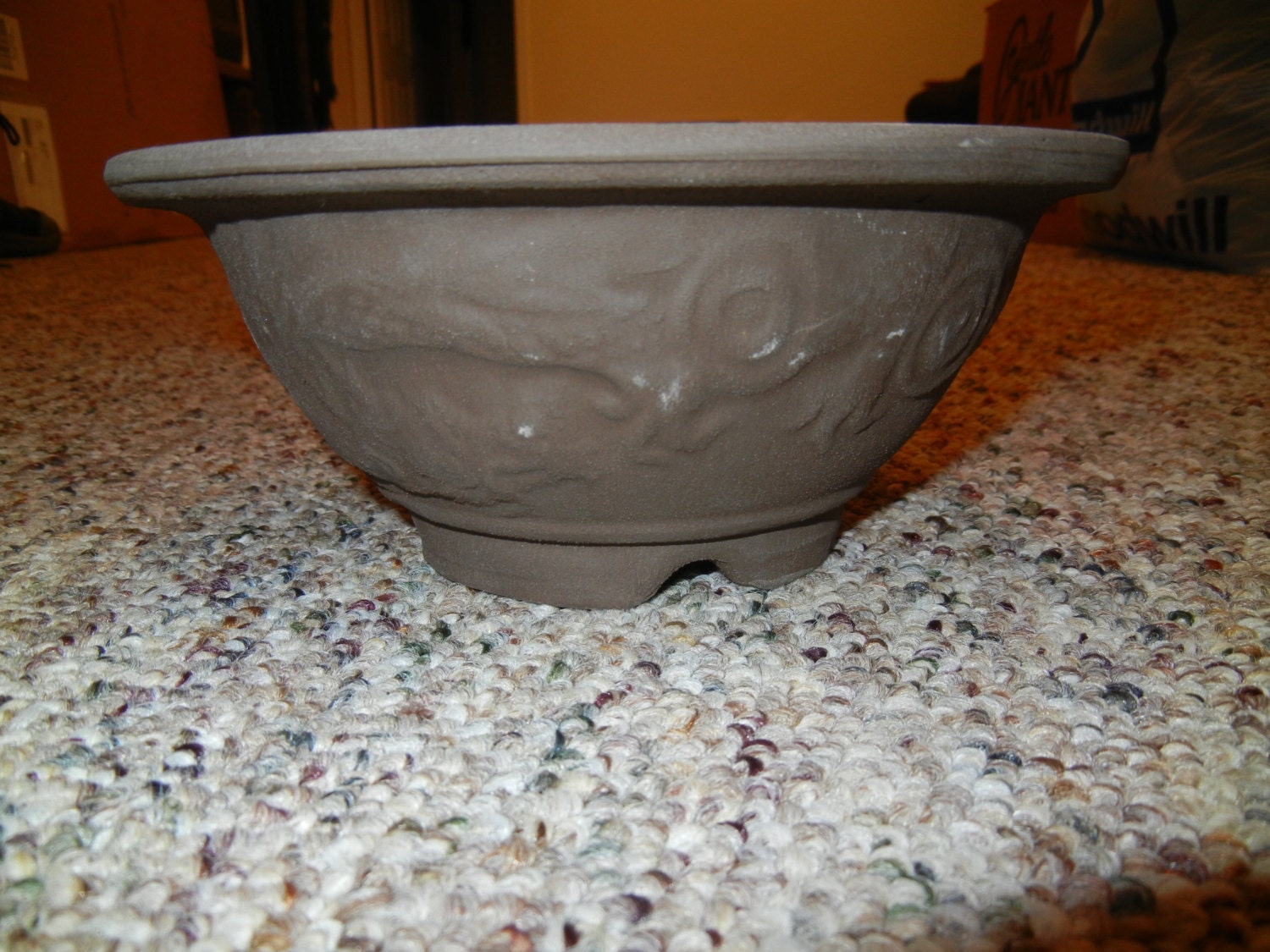  Bonsai  Pot  Dragon Design  7 5 inches Round