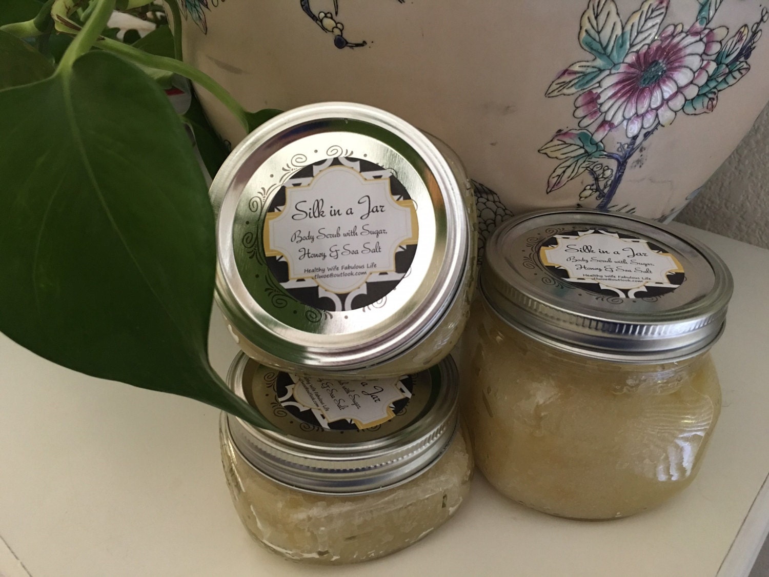 Silk in a Jar A Dr. Axe Recipe Body Scrub with Sugar