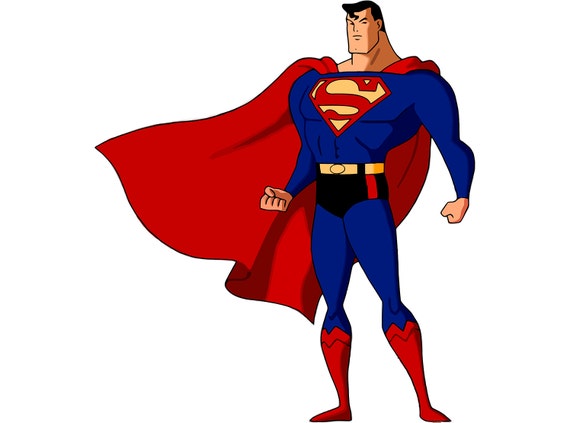 Superman Cartoon Vector svg ai dxf emf by ImageFactoryStudio