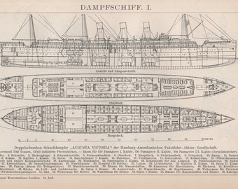 Ship blueprint | Etsy