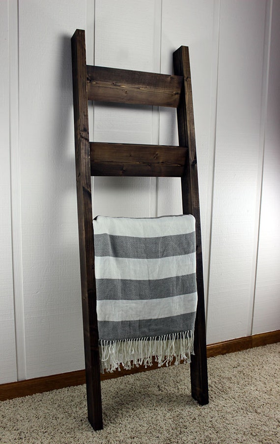 5' Rustic Wooden Blanket Ladder Handmade