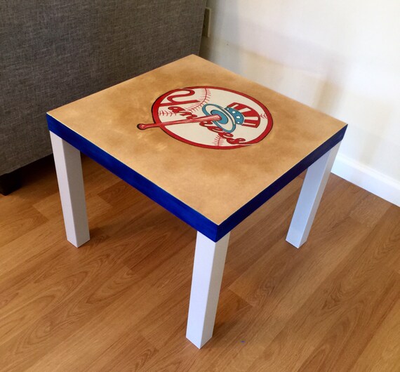 New York Yankees End Table by CIKMASODesign on Etsy