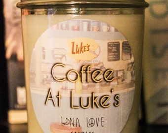 Coffee At Luke's 100% Soy Gilmore Girls Inspired Candles