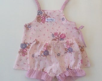 Baby Girl Side Split Set - Size 0