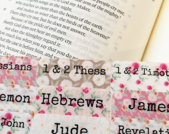 Bible Tabs, Bible Journaling Tabs, vintage floral Bible Tabs, Bible Journaling, Tabs, Bible Study