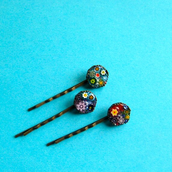 Decorative hair clips or bobbie pins. Prom by valnorthwoods