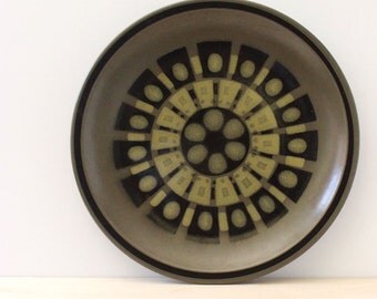 Cosenza. Mod 1970s stoneware salad plate.