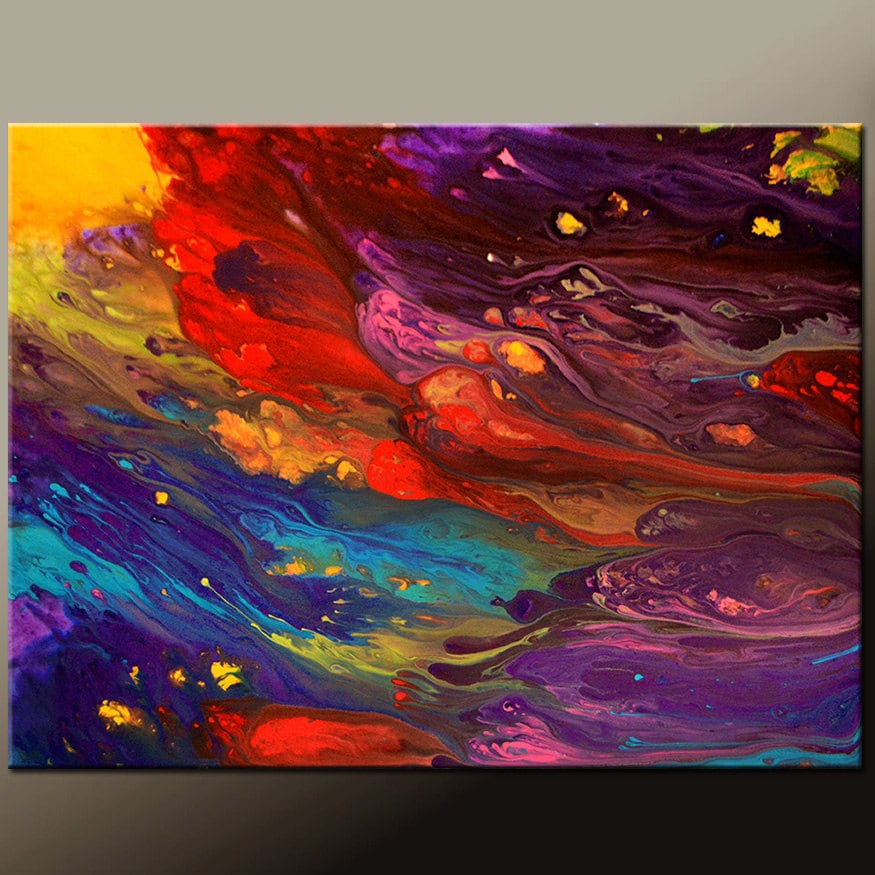 Abstract Canvas Art Painting Canvas 30x24 Original Modern