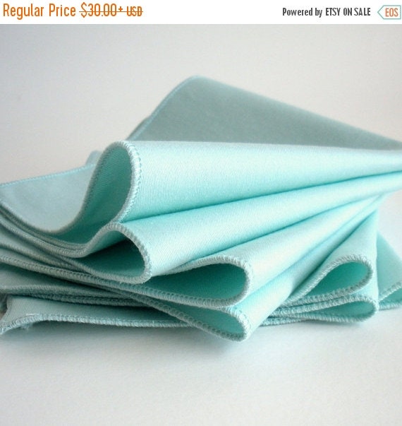 SUMMER SALE Organic Cloth Napkins Eco Friendly by IslandPicnic