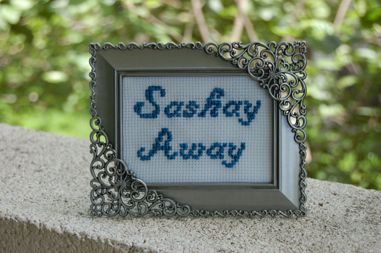 Sashay Away RuPaul's Drag Race Quote Cross Stitch Framed