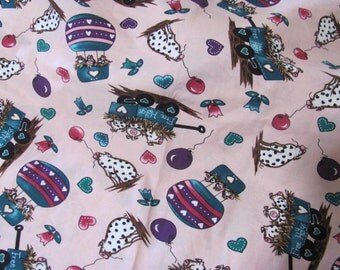 Adorable Pig Fabric Yardage, Aleene's Cinnamon Street, Ruzuicka SSI, 1 Yd
