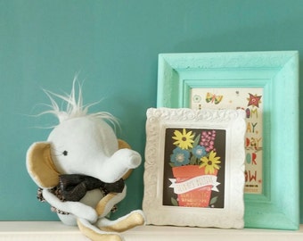Winston the Elephant Doll, Handmade, Stuffed Animal, Toy, Children, Plush, Nursery