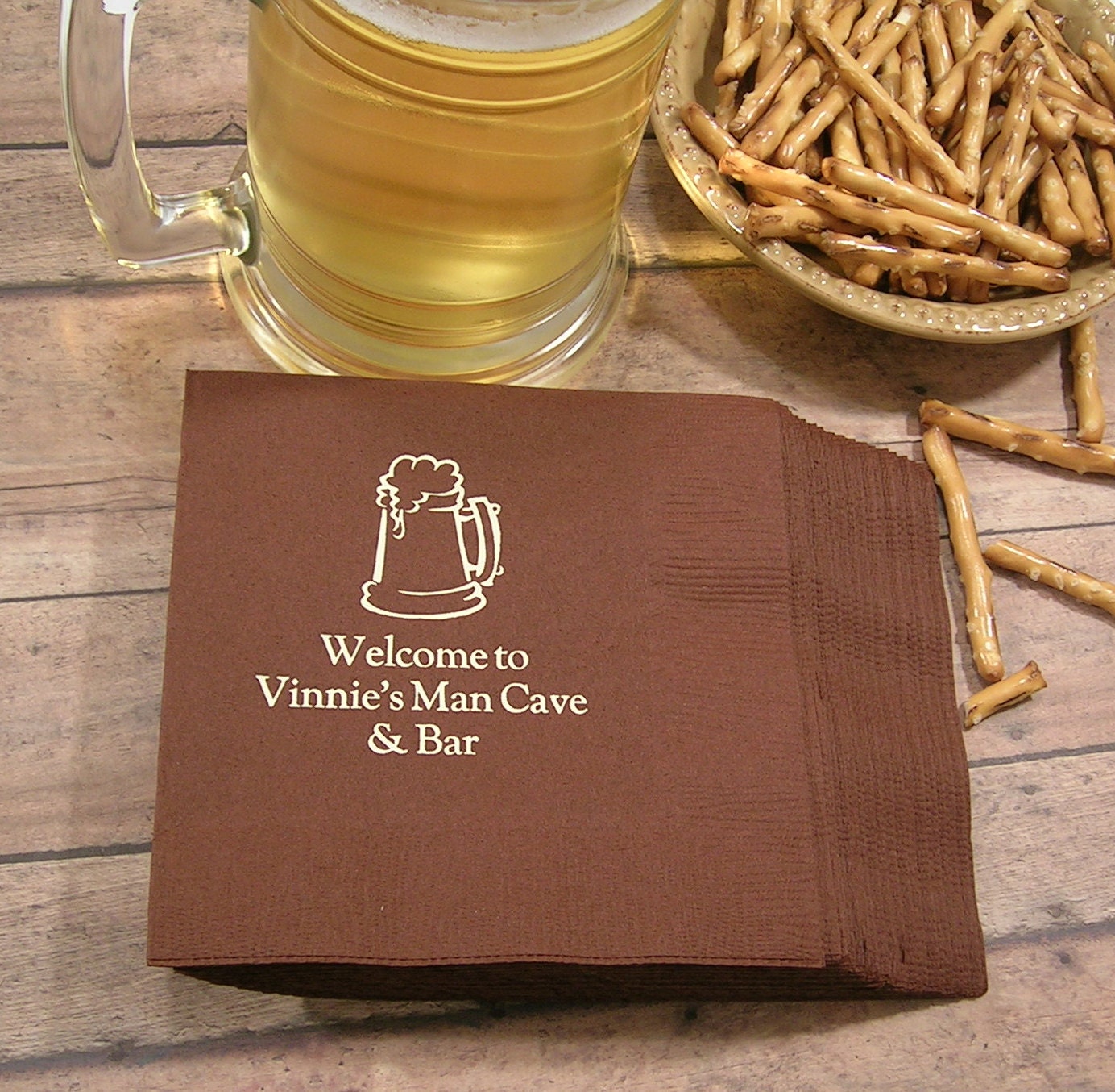 Bar napkins cocktail napkins personalized bar napkins Set of