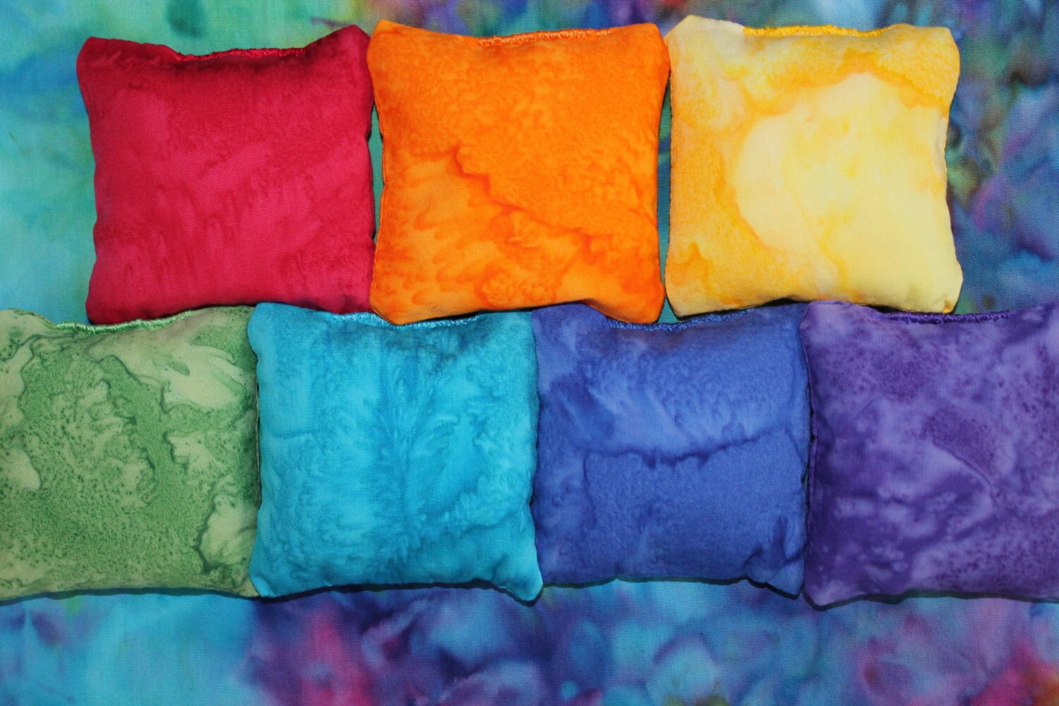 Chakra Pillows SET Crystal Healing Reiki Meditation