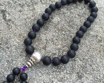 Onyx 27 Bead Hand Mala