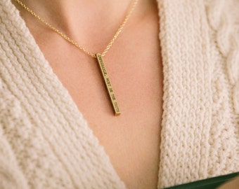 Eliminated The Impossible - Bar Necklace - Sherlock Holmes Jewelry - Book Quote Pendant - Detective Gift Idea - Sherlock Fan Perfect Gift