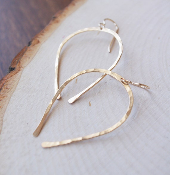 Hand Hammered Lucky Earrings