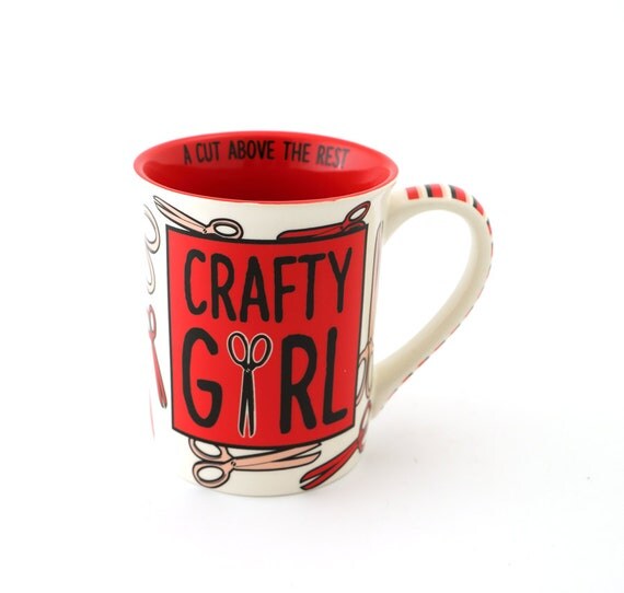 Crafty Girl Mug For Etsy Shop Owner Maker Knitter Artist 9551