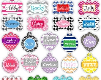 Double-Sided Personalized Pet Tag Personalized Dog Tag Custom Dog Tag Custom Pet Tag Pet Gift Dog Gift Dog Tags for Dogs Two-Sided Dog Tag