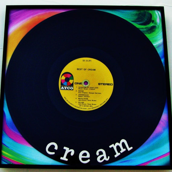 BEST of CREAM Vinyl Record Framed Original Atco 1969 U.S.