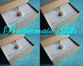 4 BRIDESMAID NECKLACES, Bridesmaid Jewelry Set of 4, Bridesmaid Jewelry Sets, Bridesmaid Necklaces, Bridesmaid Sets, Bridesmaid Jewelry