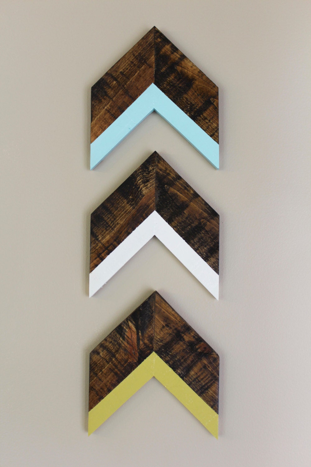 Arrow Wall Decor Trio Chevron Wall Decor Turquoise White