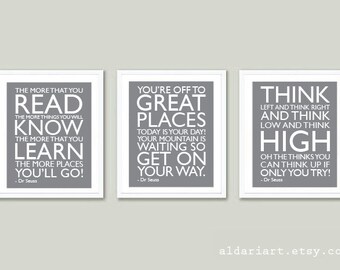 Dr Seuss Wall Art dr seuss quotes | etsy Dr Seuss Wall Art dr seuss quotes | etsy