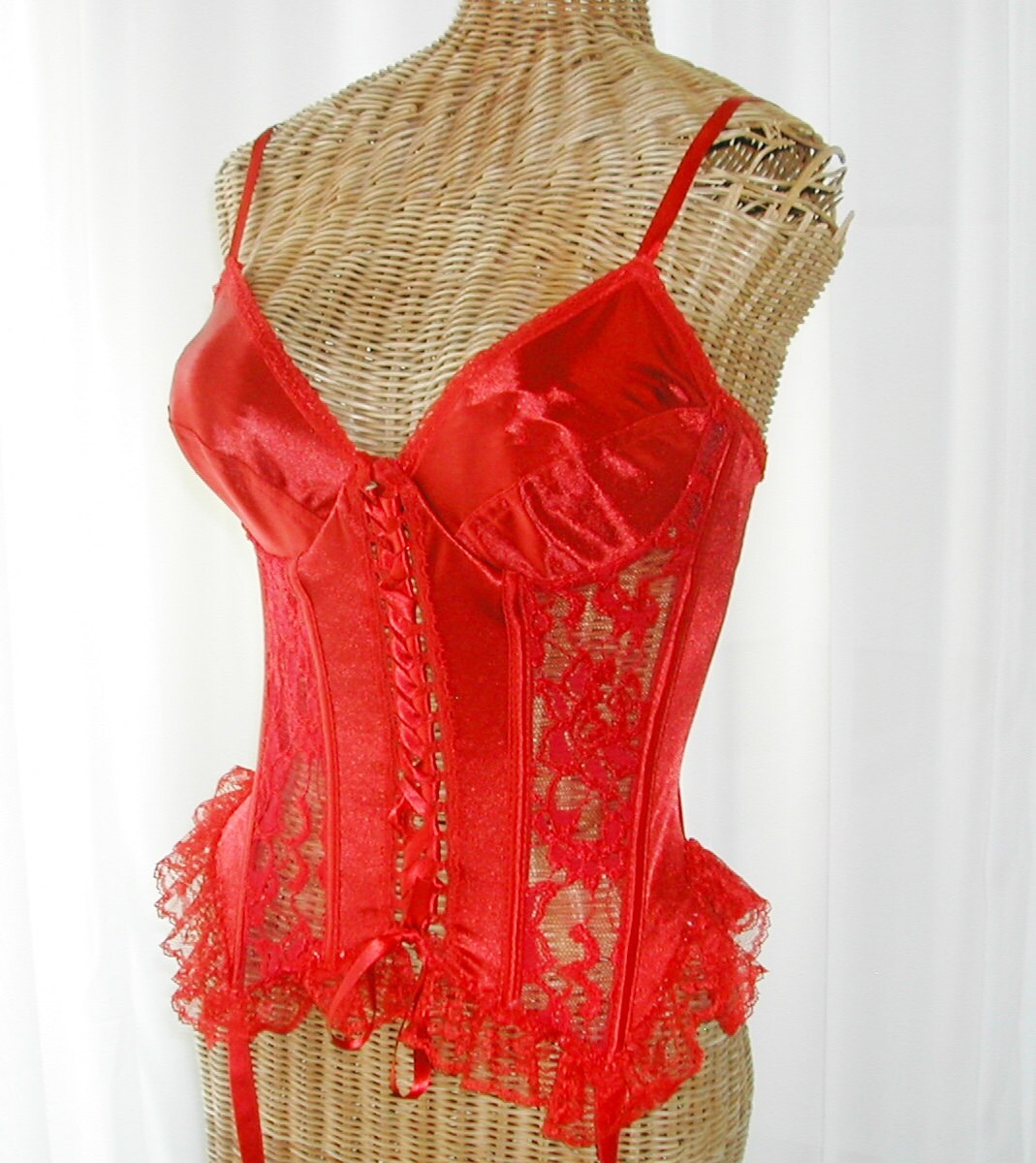 corset with lace up front