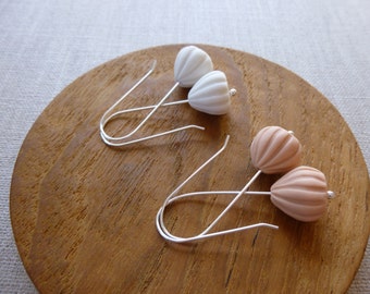 Meringue Porcelain Hook Earrings