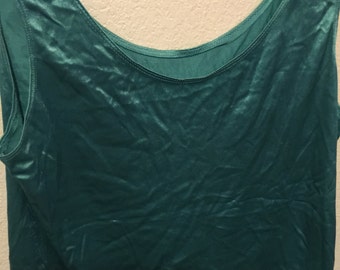 Satin XL nylon slvless tank top silky! blouse cami sale!venchelle