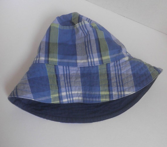 blue Plaid BUCKET HAT