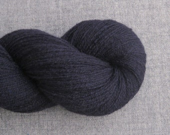 Lace Weight Cashmere Recycled Yarn, Navy Blue, Lot 030216