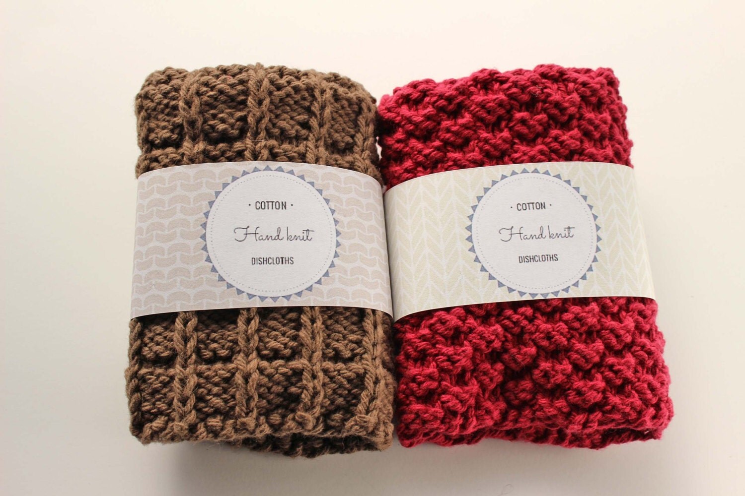 PDF Printable Hand Knit Dishcloth Label Printable Dishcloth
