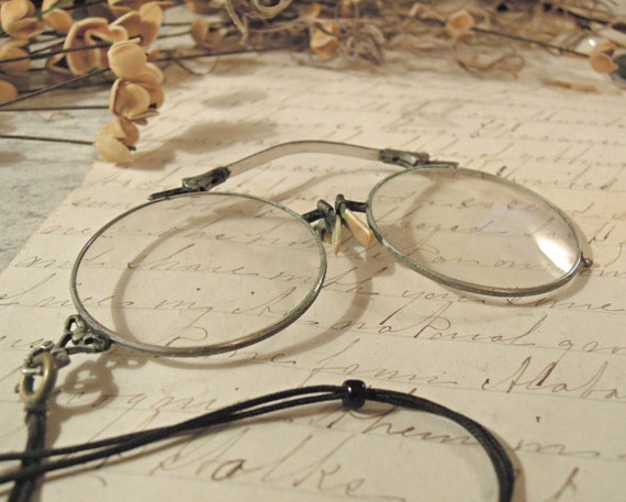 Vintage Antique Folding Pince Nez Glasses By