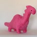 large pink dinosaur toy