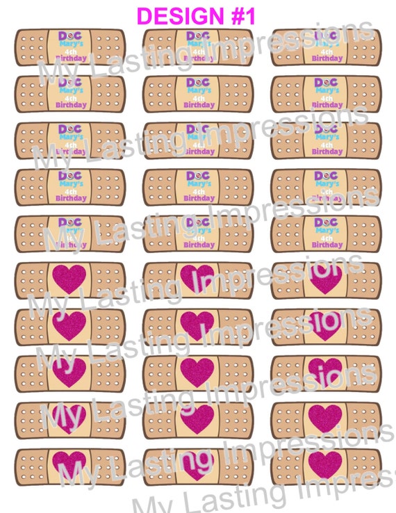 Doc McStuffins Personalized BOO BOO Bandaid by SoSweetCandyBuffets
