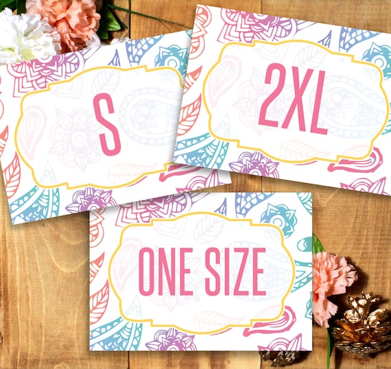 LuLaRoe Size Cards Printable/Digital File by artandheartprints