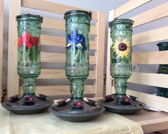 Glass Humming Bird Feeder In Many Design