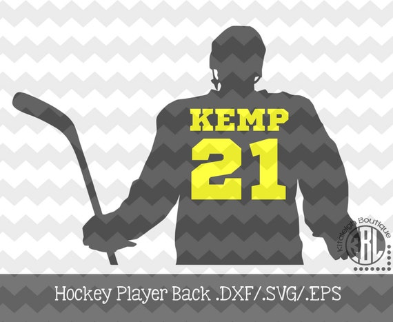 Download Hockey Player Back INSTANT DOWNLOAD in .dxf/.svg/.eps for use