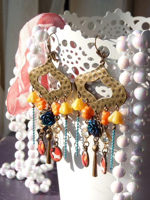 Livraison gratuite lustre en résine fait à la par krissartcreation Idées Retro Lustres