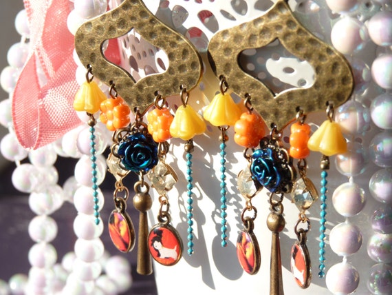Livraison gratuite lustre en résine fait à la par krissartcreation Idées Retro Lustres