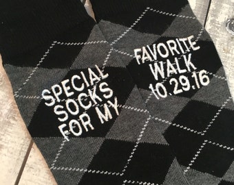 Groom Socks - Father of the Bride Socks - Groom Gift - Special Socks - Black - Wedding Socks - Groomsmen Gift - Wedding Party Gift - Black
