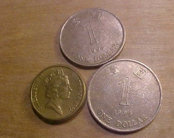 Hong Kong Coins lot of 3 Vintage 90s + 4 others